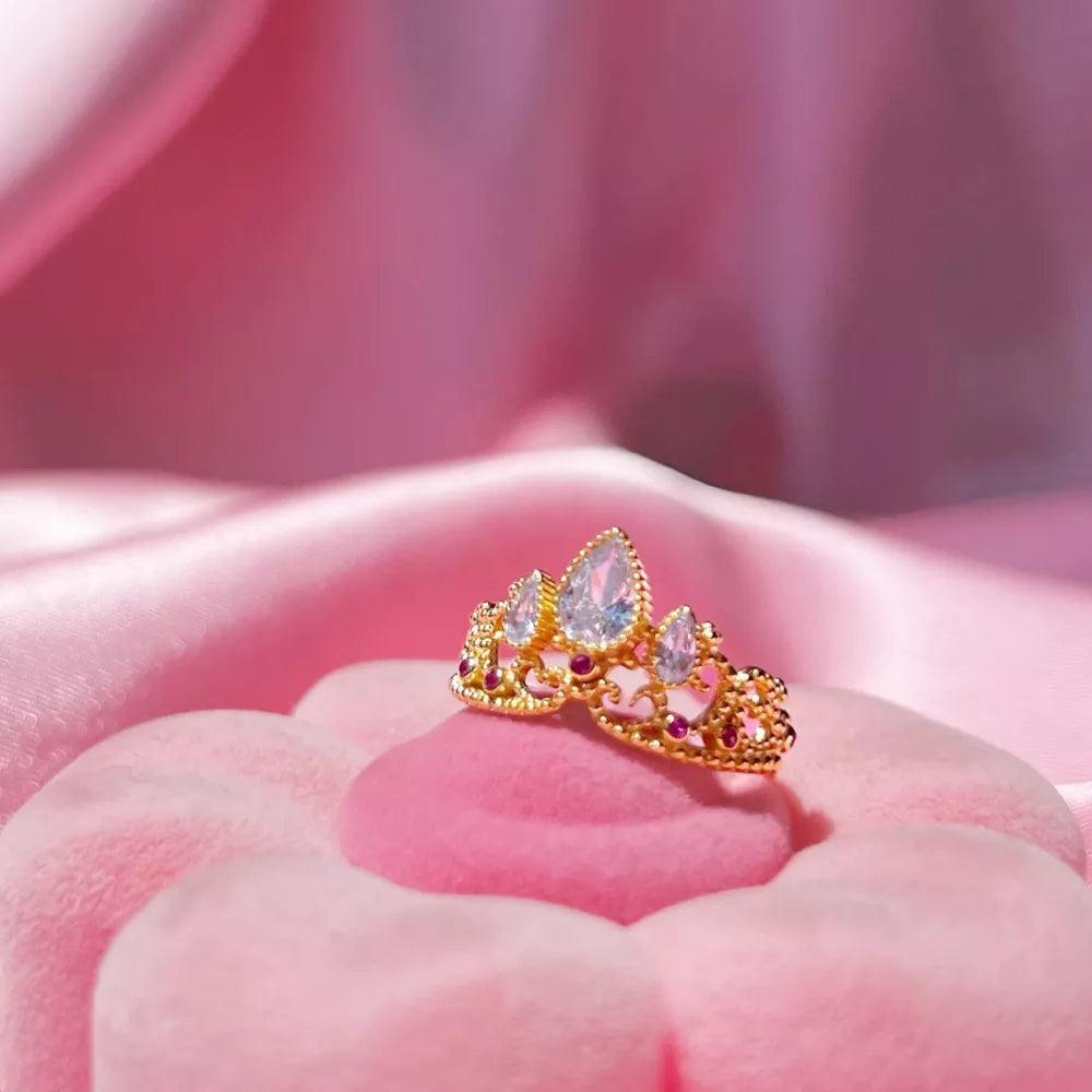 ✨ Anel de Coroa da Rapunzel - Encanto de Princesa ✨ - Oult Free